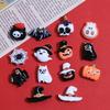 14 Designs Halloween Charms Acrylic Flatback Cabochons for DIY Scrapbooking Embellishment, Phone Case Decor, Slime Supplies