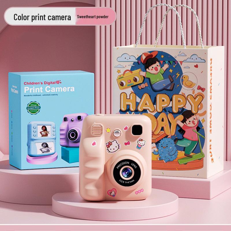 Детская камера Polaroid Color 2025: Снимайте фото и видео, Мгновенная печать фотографий