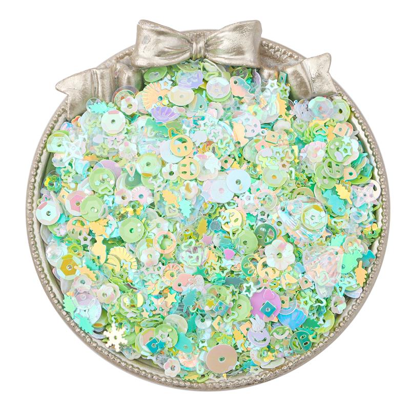 20g/Bag Mixed Shapes Loose Sequins for Nail Decoration Art Craft DIY Scrapbooking Garment Sewing Accessories