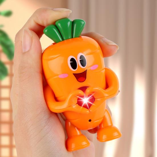 Игрушка-морковка с жестами любви, нажимайте на светящуюся игрушку «Я люблю тебя», говорящая игрушка-морковка, подвижное сердце любви