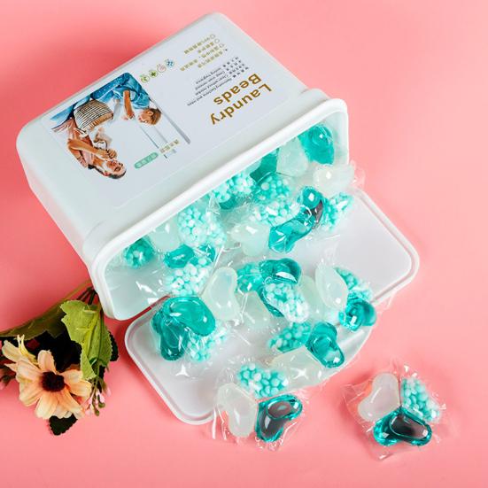 30 шт./кор. капсулы со стиральным порошком, мягкое удаление клещей, длительный аромат, смягчение, стиральная машина, жидкое мыло, порошок, гелевые шарики, бусины