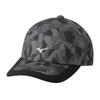 Camo Print Golf Cap One Size Fits Most Men's (E2MWA504), Black/Charcoal Gray, (Head Circumference 56-60cm)