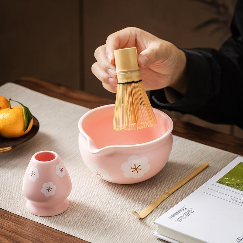 1/2 шт. Керамическая чаша для матча, Чаша для матча в японском стиле Сакура, Художественная керамическая чаша для чайной церемонии, Салатник для матча