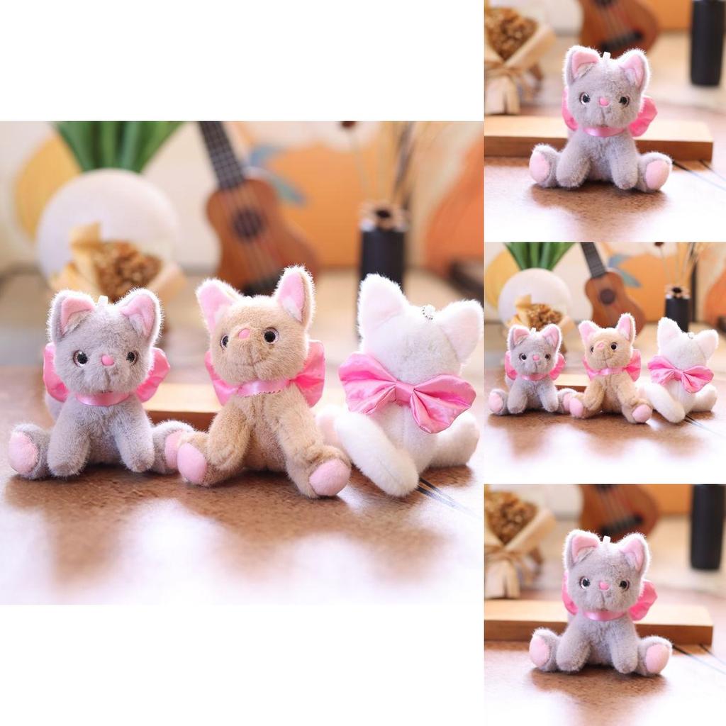 Плюшевый брелок-кошка с наполнителем из полипропиленового хлопка для декора сумки и в качестве идеи для подарка