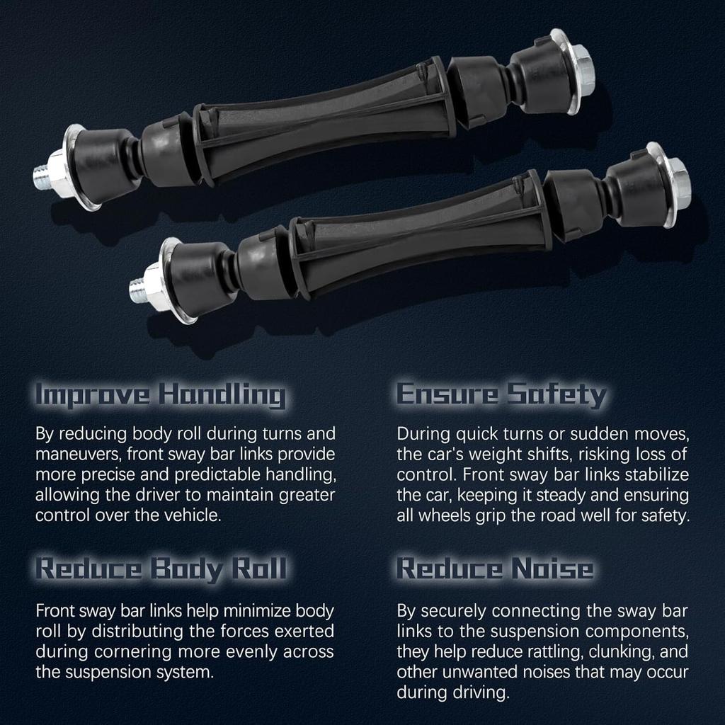 K700432 Стойка стабилизатора Передние стойки стабилизатора Совместимы с 2007-2016 Chevy Tahoe/Avalanche/Silverado 1500/Suburban/Suburban 1500/GMC Sierra