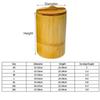 Reusable Bamboo Cooking Pot Natural Steaming Rice Container Bamboo Steamer Rice Bucket  Commercial