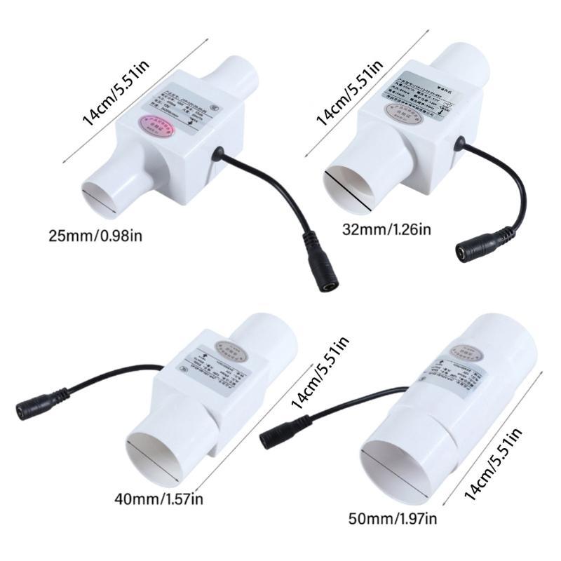 652F 12V Inline Pipe Ventilation Exhaust Fan Suitable For Heating Cooling In Home Garden Bathroom Extractor Ventilation