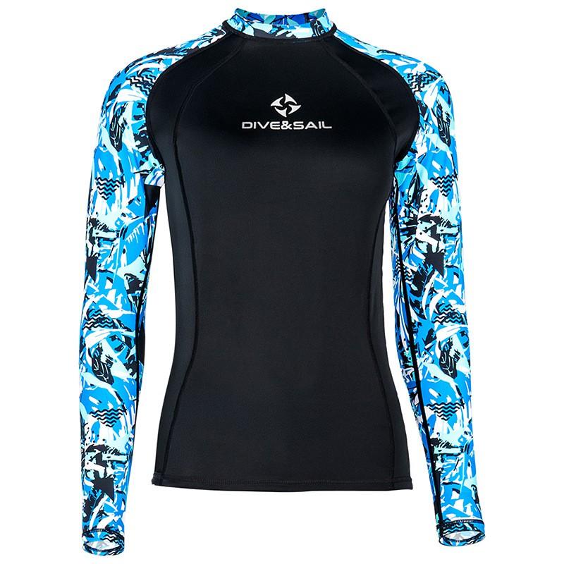 Quick-Dry UV Protection Rash Guard Diving Snorkeling Surfing - Men Women Long Sleeve Swimwear With UPF 50