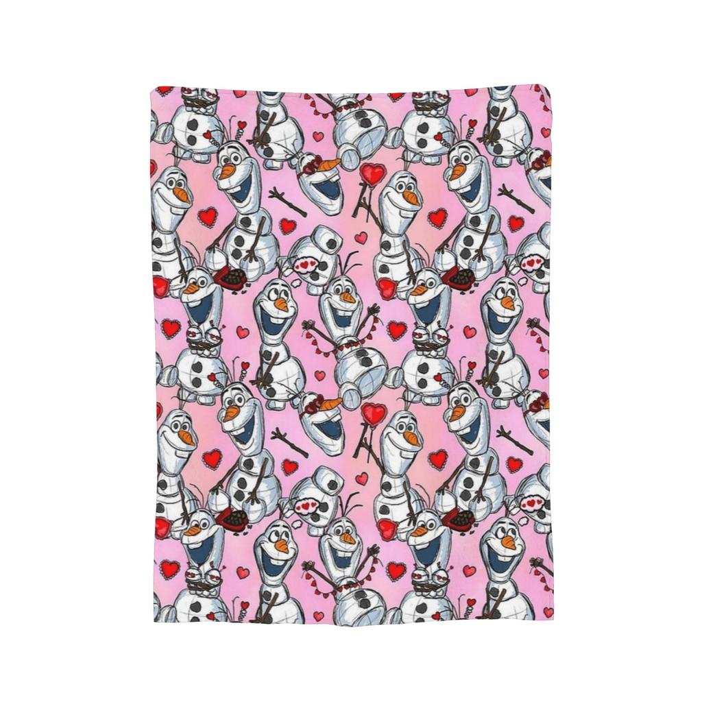 Замороженная Эльза Анна Олаф    Фэнтези Комедия Вязаные Пледы Флис  Супер Теплый Плед для Спальни Дивана Покрывало