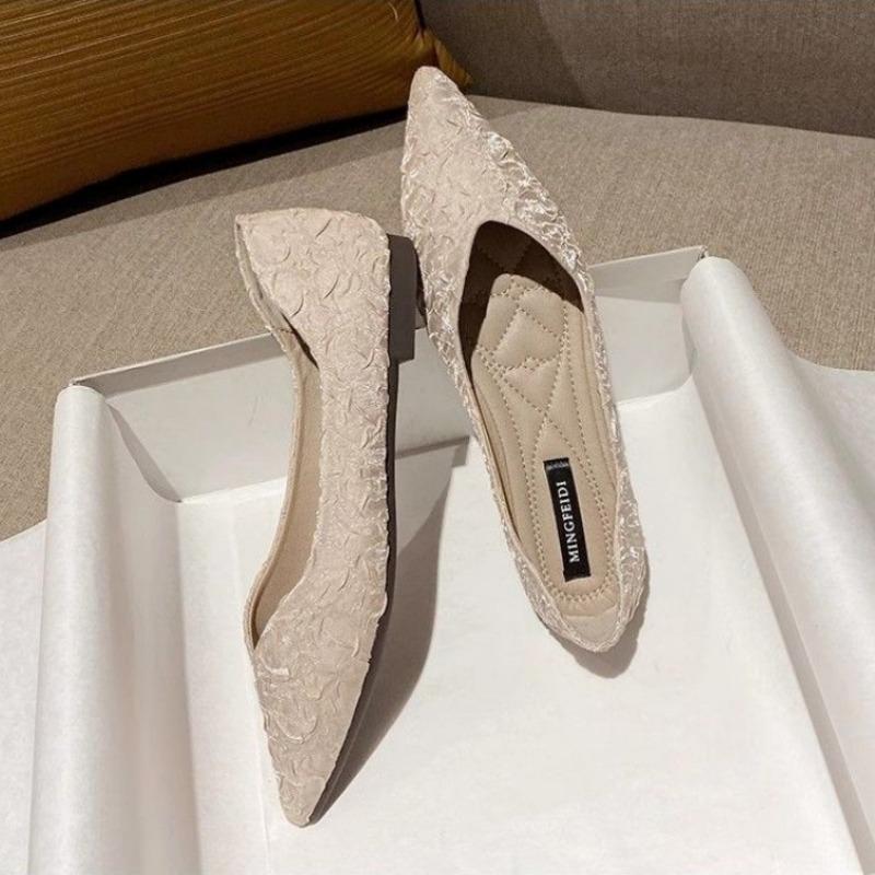 Fashion Black Shoes For Women Sexy Pointed Toe Evening Woman Flats Wholesale 2024 Summer Young Korean Style Social Novelties Lastest