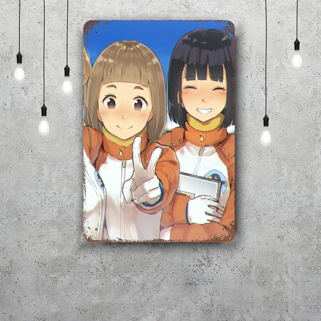 Sora yori mo tooi аниме Металлические Знаки настенный декор Винтажные Жестяные Знаки Капитан Металлический Постер Декор для Бара Паба Клуба Настенное Украшение