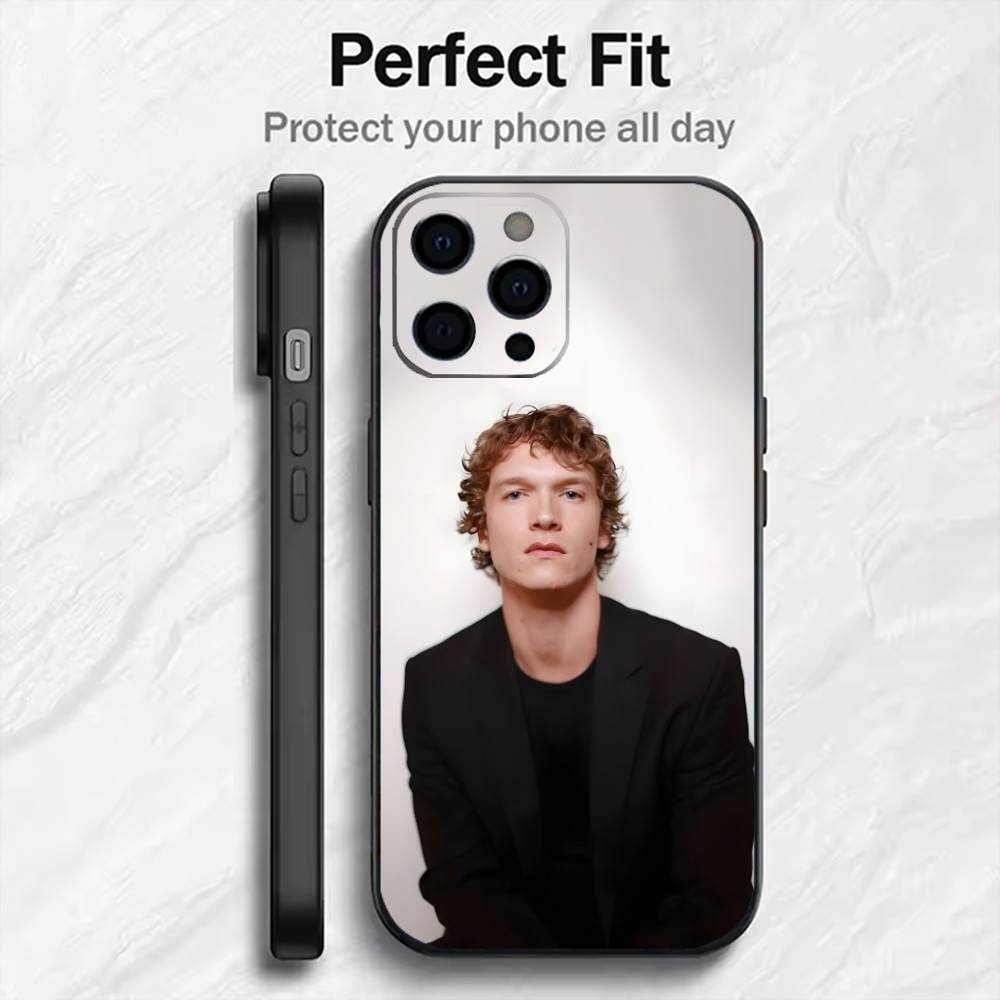 Ежедневный C-Connor S-Storrie Чехол для телефона для iPhone 17, 16, 15, 14, 13, 12 Plus, Max Мягкий силиконовый черный чехол