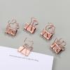 10pcs High Quality Cat Heart Cactus Stationery Book Paper Clip Office Supplies Metal Binder Clips