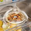 Крышка для микроволновой печи, прозрачная, брызгозащищенная крышка с отверстием для пара и ручкой, подходит для большинства тарелок, сохраняет микроволновую печь чистой