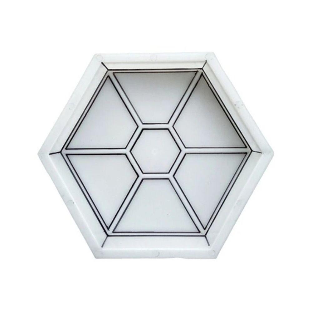 1Pcs Hexagonal Paving Brick Mould Plastic Walkway Brick Mold For Lawn Patio Yard Garden