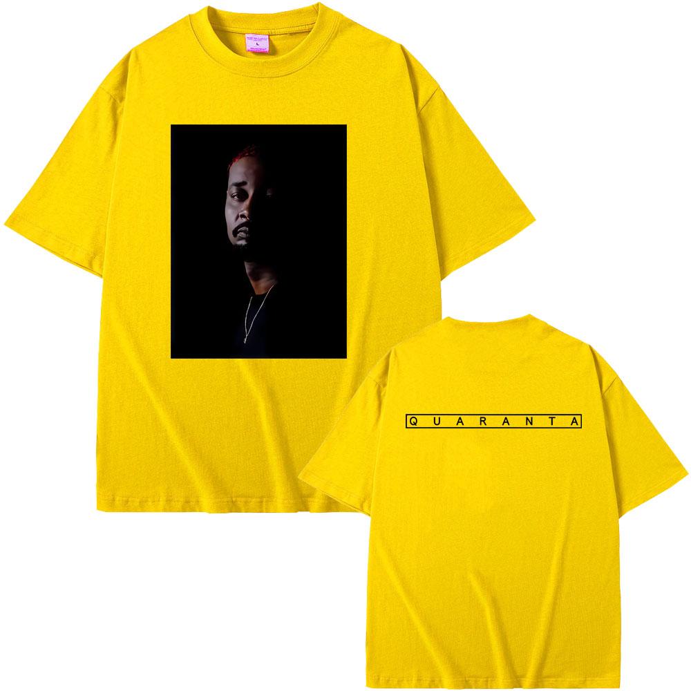 Rapper Danny Brown Quaranta Album Graphic Tshirt Men Women Hip Hop Fashion Oversized Short Sleeve T Shirt Male Pure Cotton Tees