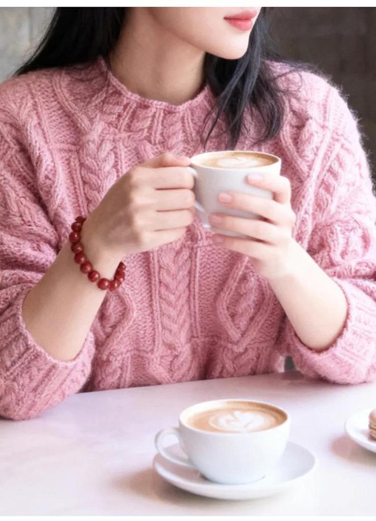 Korean Retro Cable Knit Round Neck Pullover Sweater - Autumn 2025 Casual Loose Fit