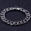 Кубинский браслет-цепочка из нержавеющей стали 316L шириной 12 мм, мужские винтажные мужские браслеты, мужские ювелирные изделия викингов, повязка на руку, подарки на день рождения бойфренда