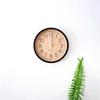 KATOMOKU muku clock 2, brown, km-45BRRC, wall clock with continuous second hand, 30.6cm diameter (radio-controlled clock)