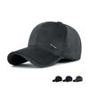 Letter Velvet Warm Dad Old Man Cotton Cap Outdoor Coldproof Middle-aged Windproof Ear Protection Baseball Cap