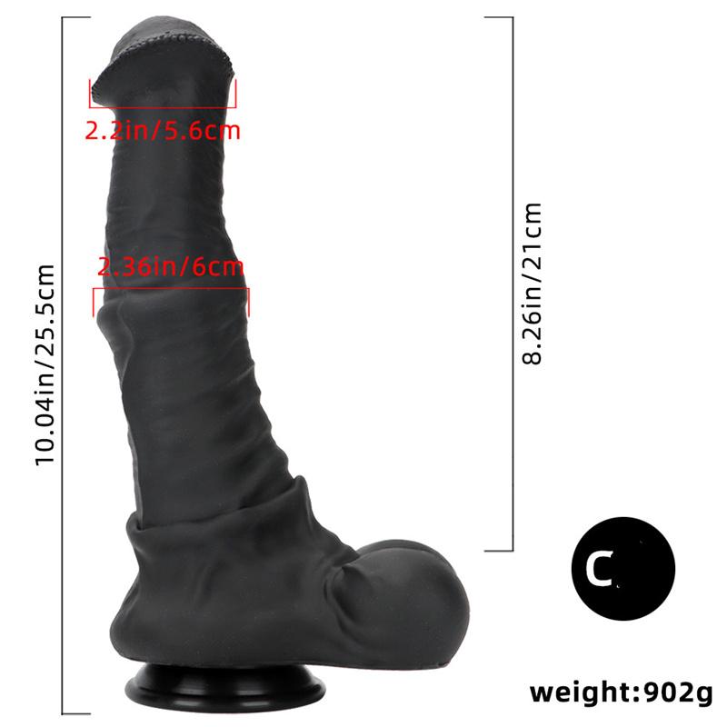 Женский фаллоимитатор Black Horse, большой анальный штекер для заднего двора, анальная пробка, устройство для мастурбации, имитация фаллоимитатора, силиконовый мягкий анальный расширитель