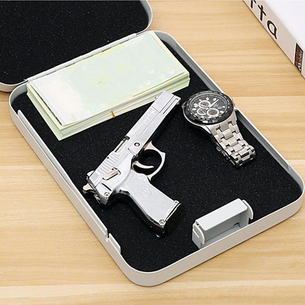 Портативный автомобильный сейф большой емкости предотвращает кражу ювелирных изделий наличными с паролем белый