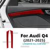 Для Audi Q4 e-tron 2021-2025 Настоящая мягкая наклейка из углеродного волокна LHD RHD Панель накладки на передние и задние двери автомобиля.