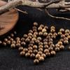 Louleur Natural Wooden Beads Round Natural Stripe Beads Spacer Colorful Loose Spacer Wood Beads For Jewelry Making Bracelet