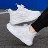 Unisex Sports Shoes Children Luminous Sports Shoes Thick Bottom Fashionable Boys Sports Shoes Rotating Button Girls Sports Shoes