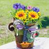 Picasso-Inspired Abstract Face Flower Pot | Unique Head Planter with Drainage Hole | Vibrant Colors & Quirky Art Decor (Tears)