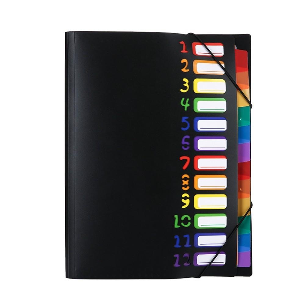 Large-capacity A4 Partition Folder with 12 Pockets Portable Documents Organizer Coupon