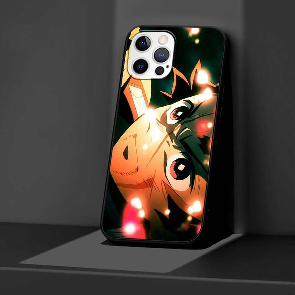 Чехол «Убийца демонов» для iPhone 14 11 13 Pro Max 12 Mini XR 7 8 Plus SE 2020 XS 6 6S + 5 5S, черный мягкий чехол-сумка для мобильного телефона