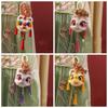 Handheld Plush Lion Pendant Twisted Stick Lion Lantern Keychain Birthday Celebration