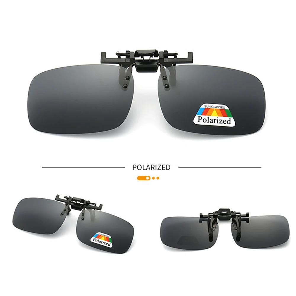 Polarized Clip On Sunglasses 180° Upturn For Myopia Glasses Photochromic Sunglasses Night Vision Fishing Driving Goggles2