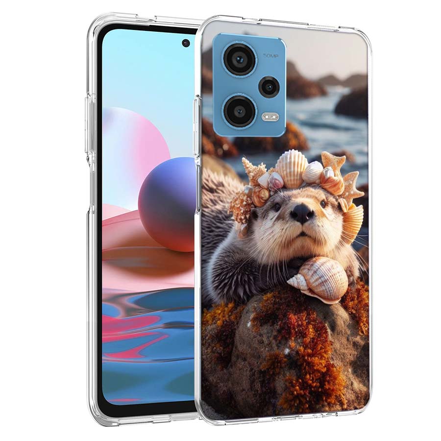Otters, Wild Animals Phone Case For Redmi Note 13 12 14 15 Pro Plus 13R 11 11T 11E 11S 10 Pro 10S 9 9S Cover Cell Clear TPU Capa