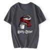 Men's Funny Otter Print T-Shirt 100% Cotton Shirt Casual Oversized Otter Lovers Trendy Fashion 2024 Graphic T Shirts