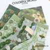 Женские носки до середины икры из хлопка - Осенне-зимний стиль Мори, В корейском стиле, Модная зеленая серия