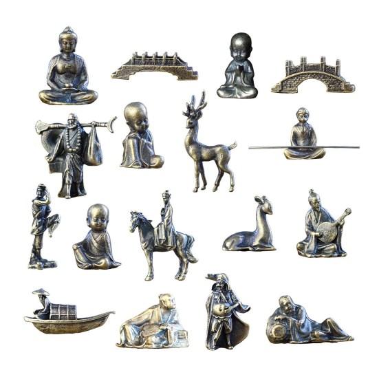 Мини-фигурки Yousheng, статуэтка из ретро-сплава, миниатюрные фигурки, настольная микроландшафтная статуэтка, украшение для стола, альпинария, цветочного горшка