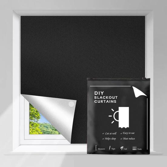 Портативная затемняющая штора Yousheng, не требующая сверления окон, затемняющая штора без складок для мансардного окна, детского дома, автофургона