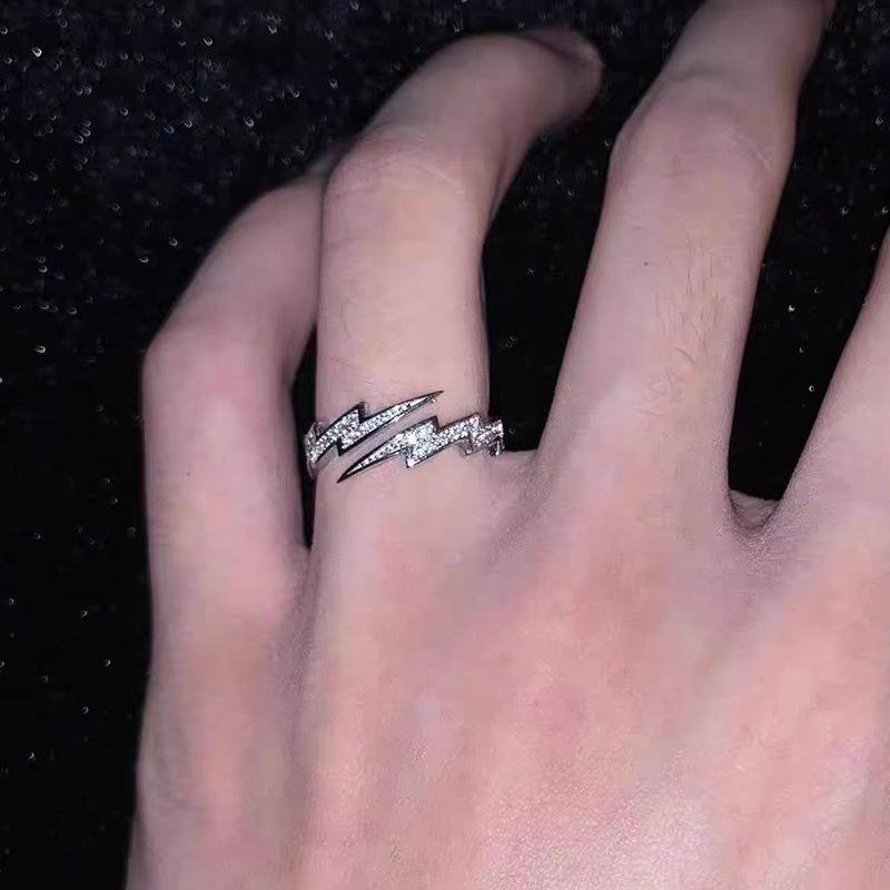 Мужское регулируемое кольцо-молния в стиле хип-хоп - модный подарок для пар