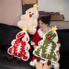 Christmas Tree Plush Throw Pillow Lovely Soft Stuffed Toy Cozy Sofa Cushion Warm Winter Gift