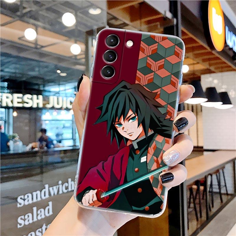 Прозрачный чехол Kamado Nezuko Kimetsu No Yaiba Demon Slayer для Samsung Galaxy S22 S21 S20 FE S 22 Ultra S10 E S9 Plus 5G, чехол