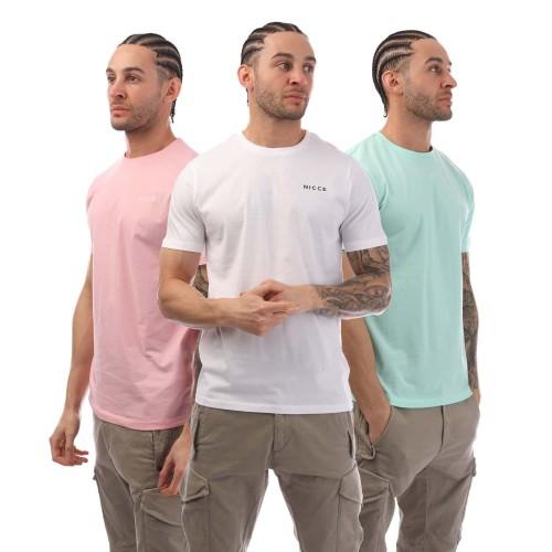 Nicce Mens Iversent T-Shirt (Pack of 3)