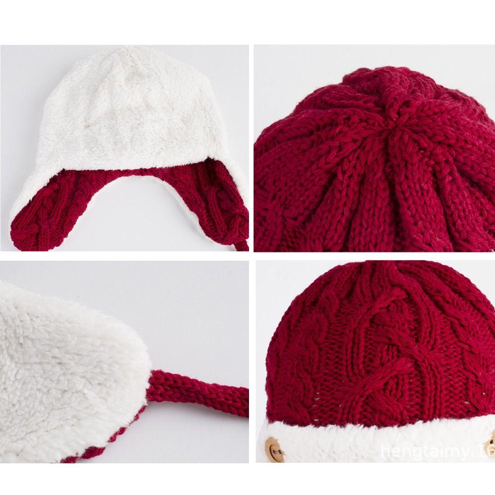 Вязаная детская шапка, бархатная шерстяная шапка для детей от 1 до 5 лет, шапка Lei Feng для мальчиков и девочек, детская шапка