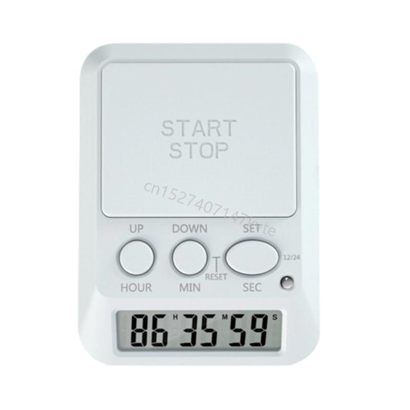 Plastic Digital Timer with 9999 Days Countdowns Loud Alarm Sound for Home Gyms R9CA3