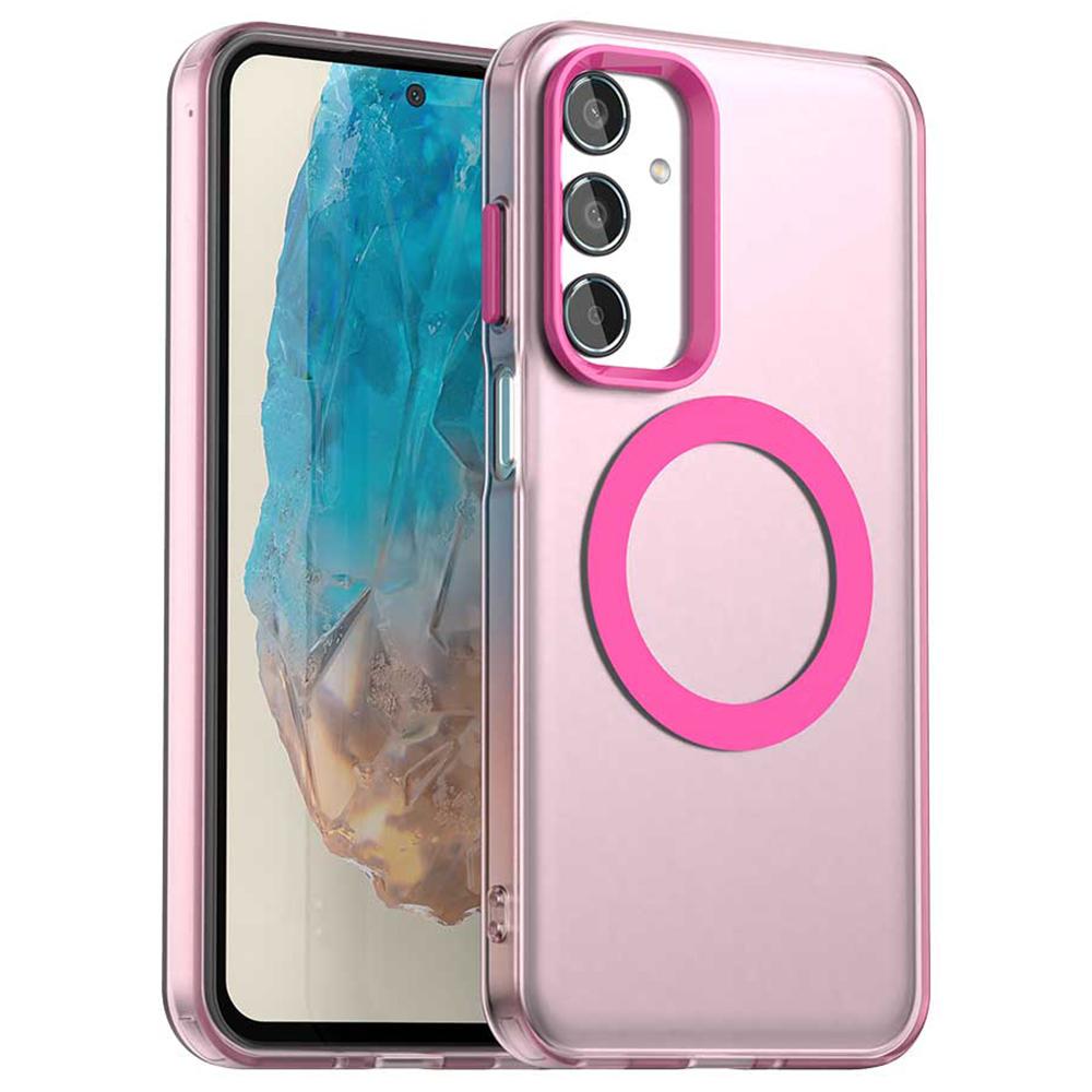 Для Samsung Galaxy M35 5G Чехол Совместимый с MagSafe PC+TPU+PET Противоударный Чехол для Телефона