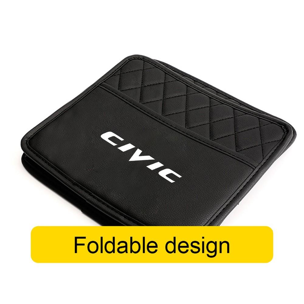 Car Leather Storage Bag Seat Backrest Organizer Box Accessories For Honda CIVIC Insight Accord Hornet Type R Type S Mugen Legend RF6