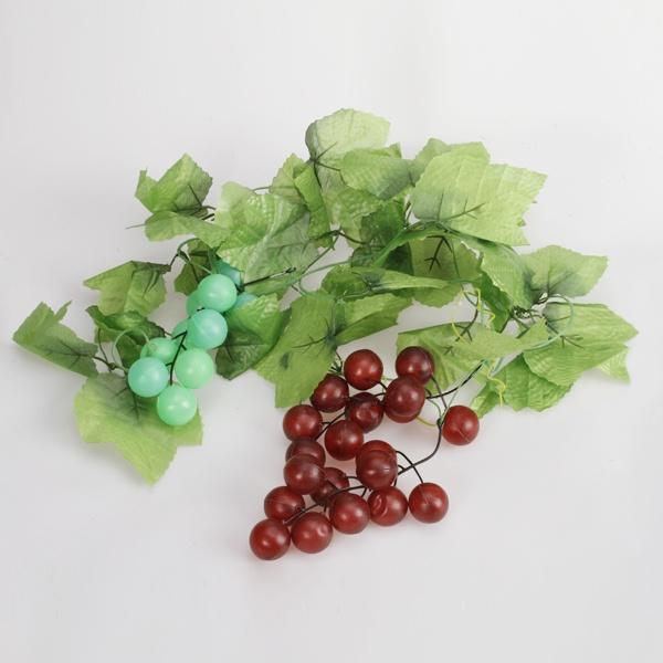 2x Искусственная виноградная лоза Гирлянда из шелковых фруктов для украшения дома и сада