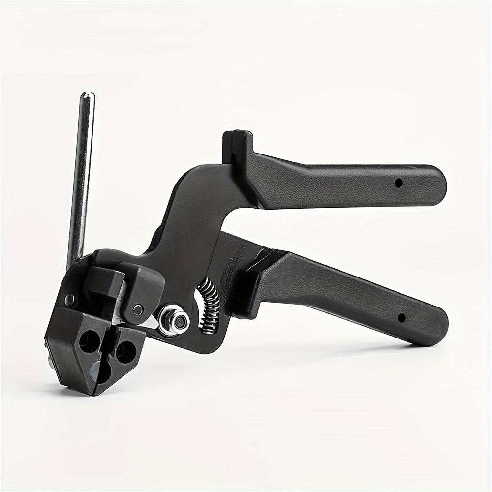 Клещи для кабельных стяжек из нержавеющей стали, самоблокирующиеся ножницы по металлу, автоматический инструмент для резки ремней, щипцы для быстрой и легкой затяжки кабельных стяжек для крепления и обрезки