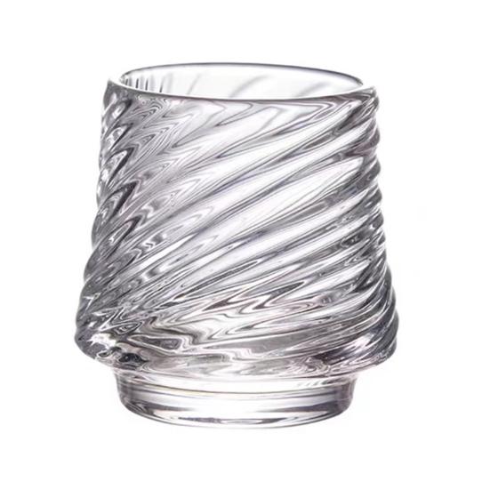 Стеклянная кофейная кружка с текстурой вулкана 150 мл, стакан для виски с рельефным рисунком, термостойкий стакан для напитков для эспрессо, латте, коктейлей